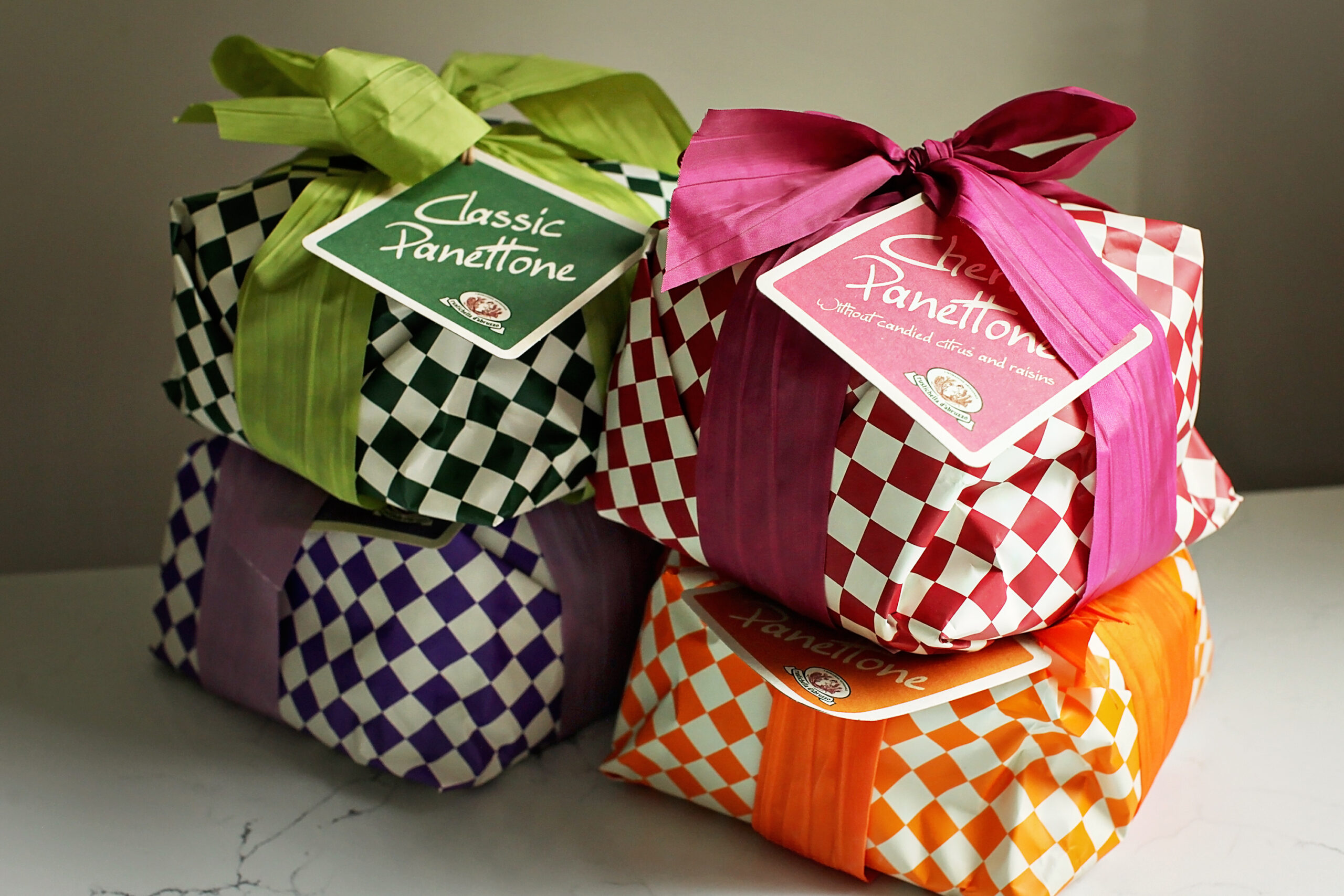 All four Rustichella D’Abruzzo Panettone flavors.